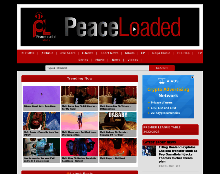 Peaceloaded.com thumbnail