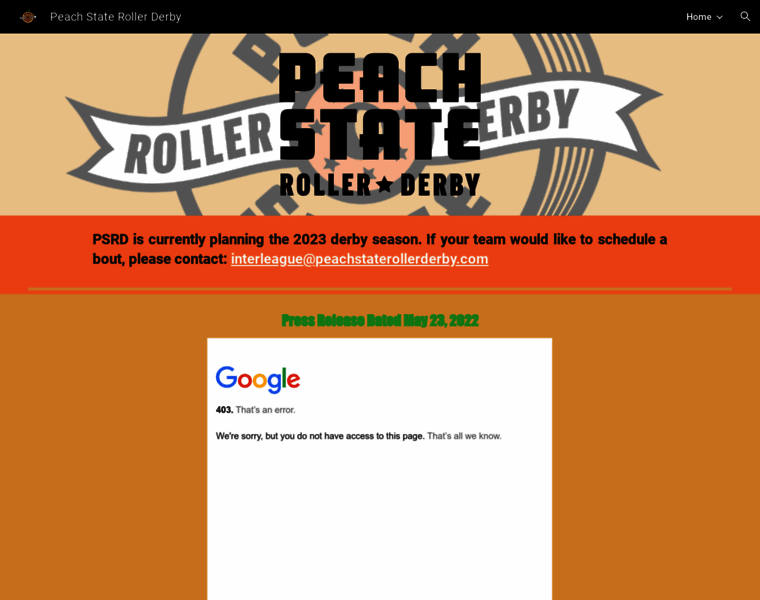 Peachstaterollerderby.com thumbnail