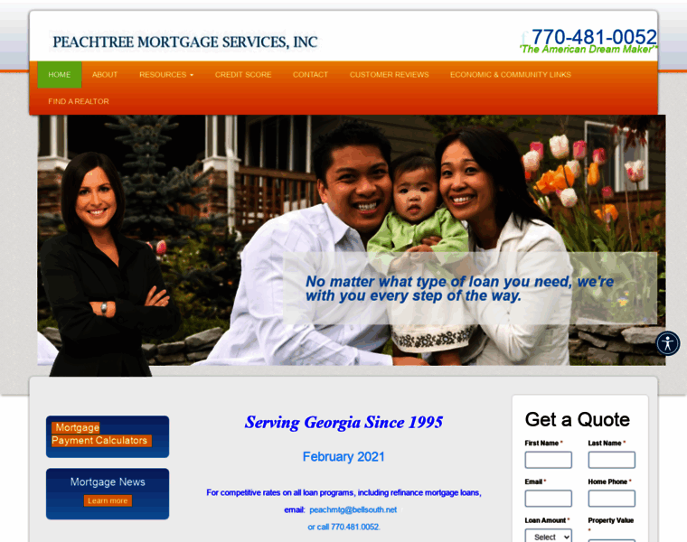 Peachtreemortgageservices.net thumbnail