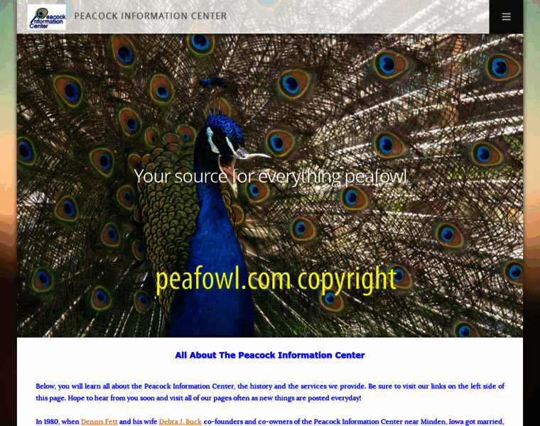 Peafowl.com thumbnail