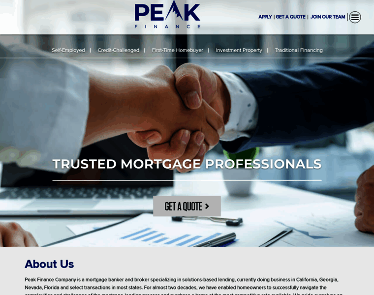 Peakfinanceco.com thumbnail