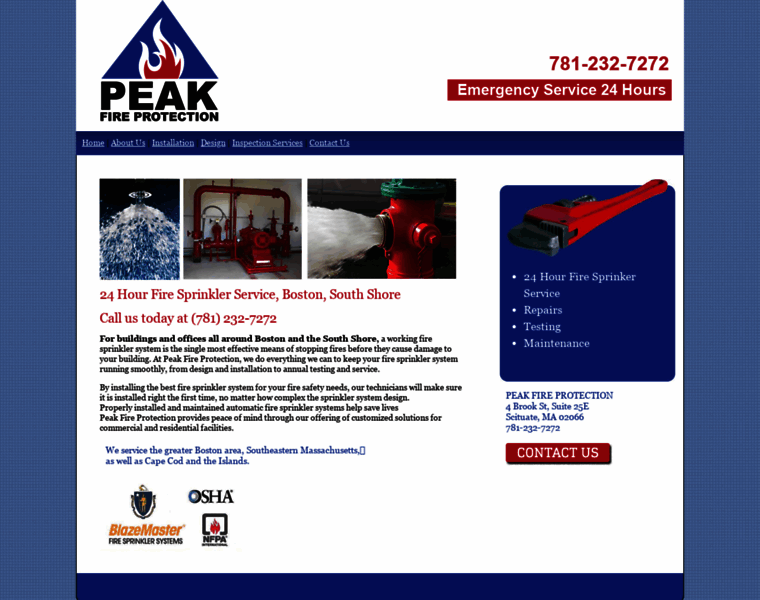 Peakfireprotection.com thumbnail