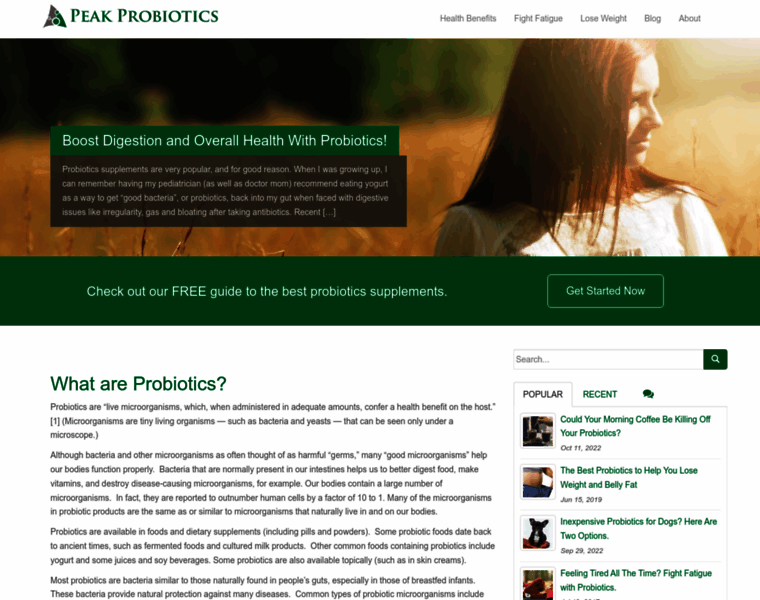 Peakprobiotics.com thumbnail
