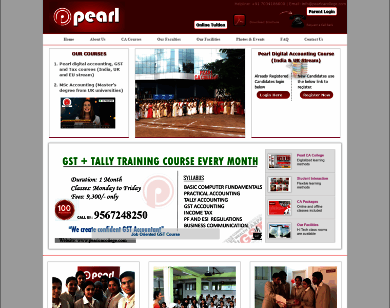Pearlcacollege.com thumbnail