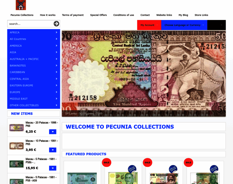 Pecuniabanknotes.org thumbnail