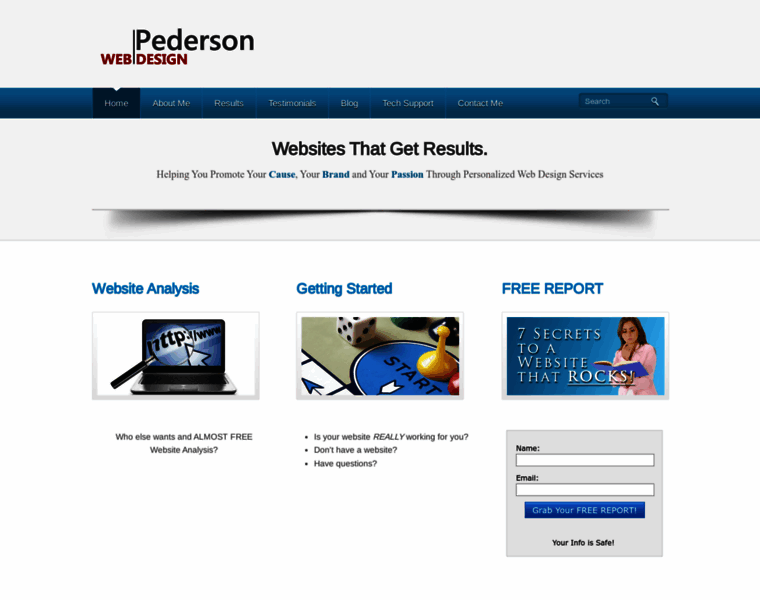 Pedersonwebdesign.com thumbnail