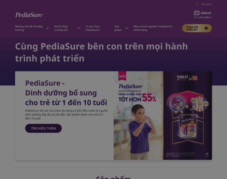 Pediasure.com.vn thumbnail