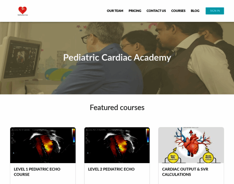 Pediatriccardiacacademy.com thumbnail