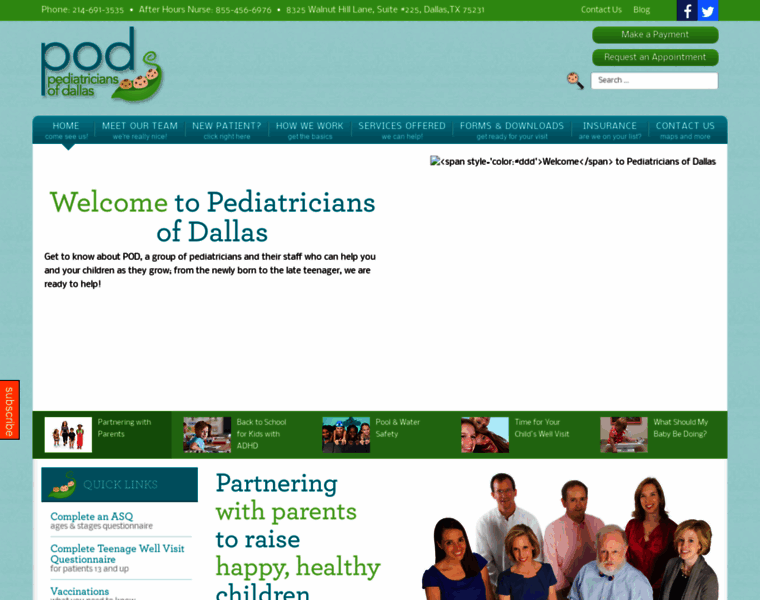 Pediatriciansofdallas.com thumbnail