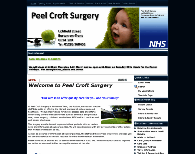 Peelcroftsurgery.co.uk thumbnail