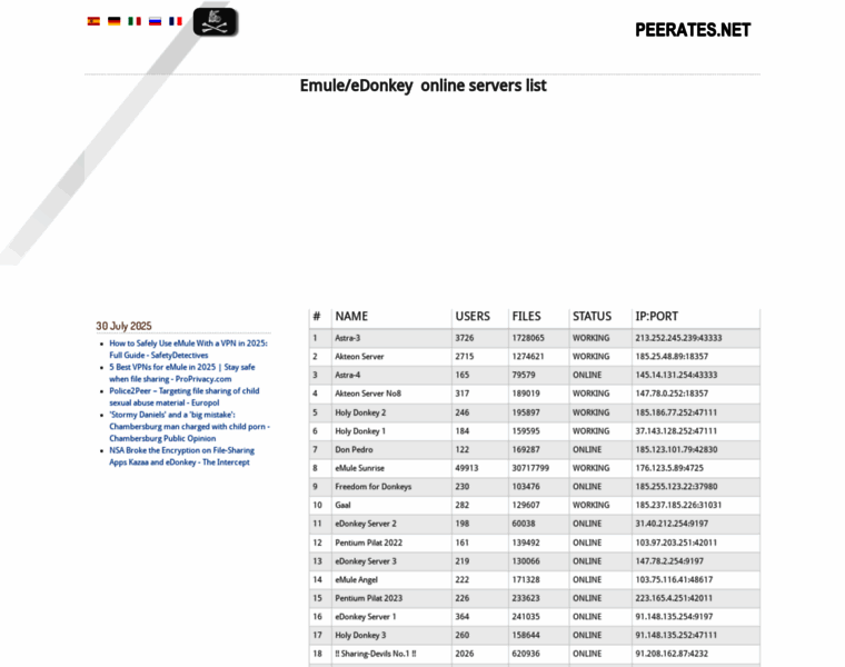 Peerates.net thumbnail