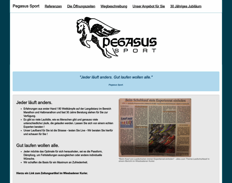 Pegasus-sport.de thumbnail