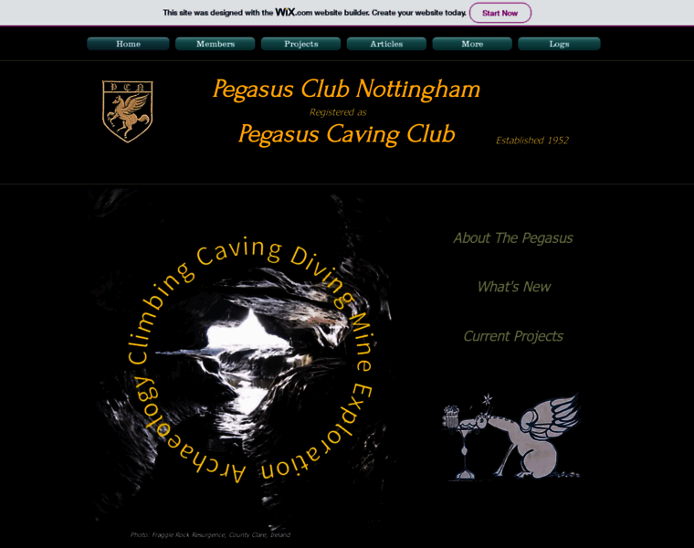 Pegasuscavingclub.org thumbnail