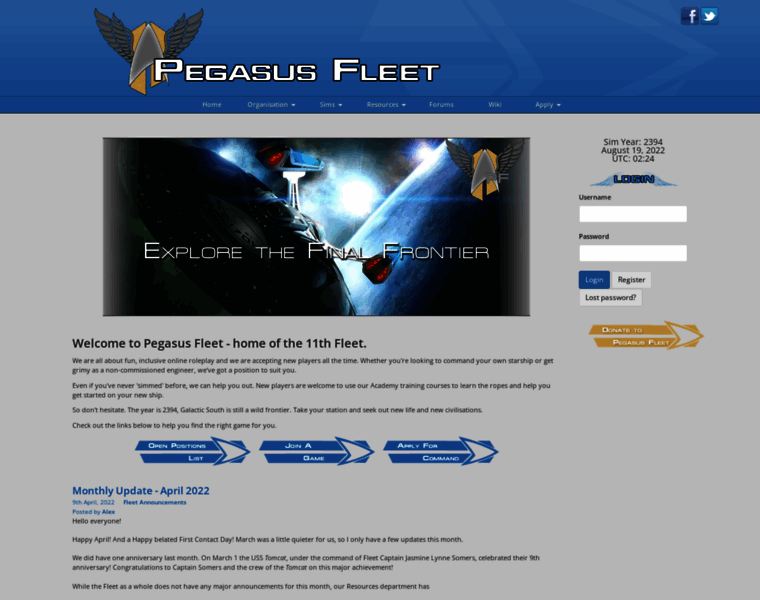 Pegasusfleet.net thumbnail