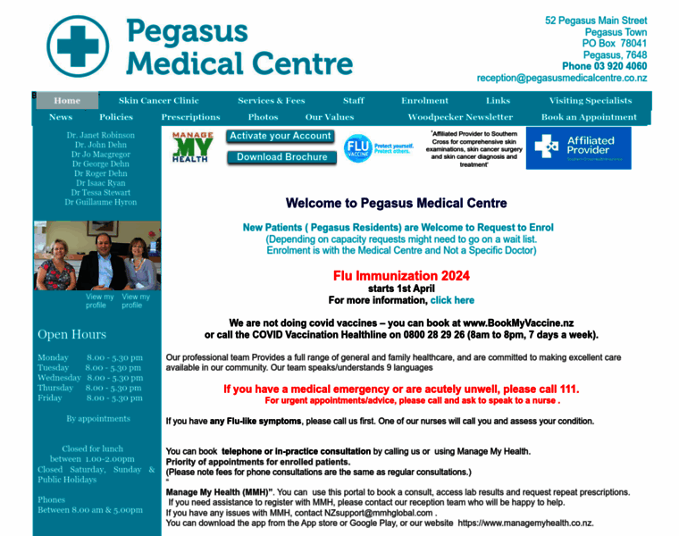 Pegasusmedicalcentre.co.nz thumbnail