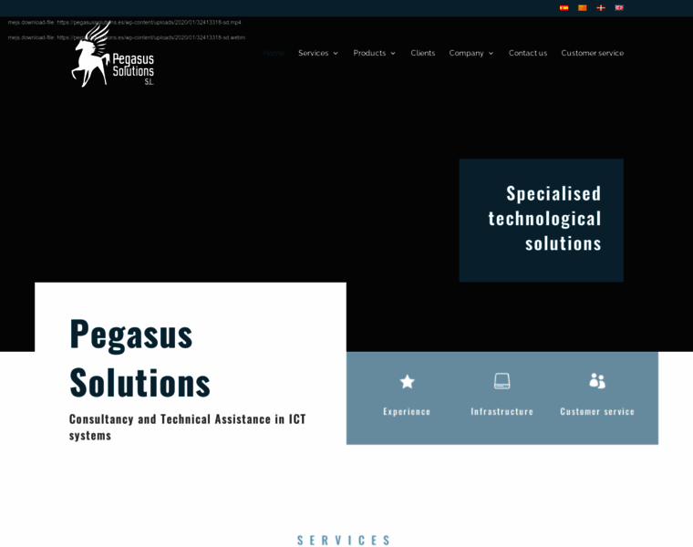 Pegasussolutions.es thumbnail