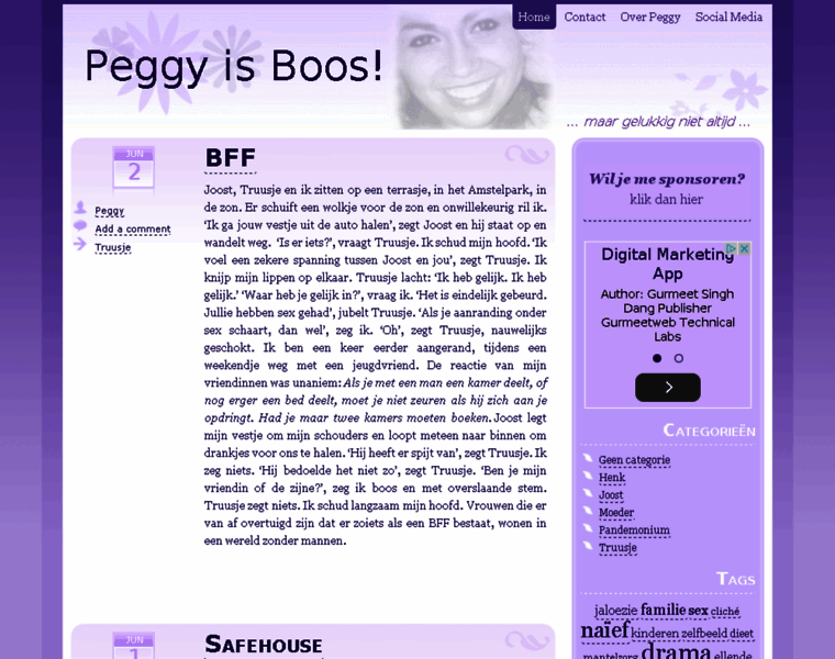 Peggyisboos.nl thumbnail