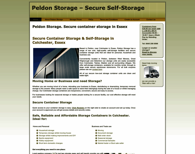 Peldon-storage.co.uk thumbnail