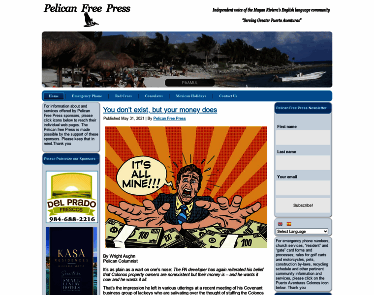 Pelicanfreepress.com thumbnail
