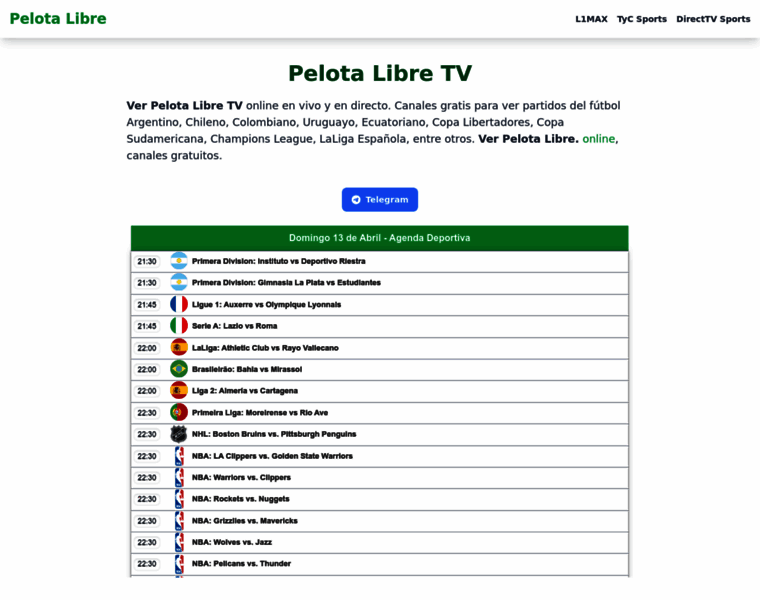 Pelotalibre-tv.su thumbnail Pelotalibre-tv.su thumbnail