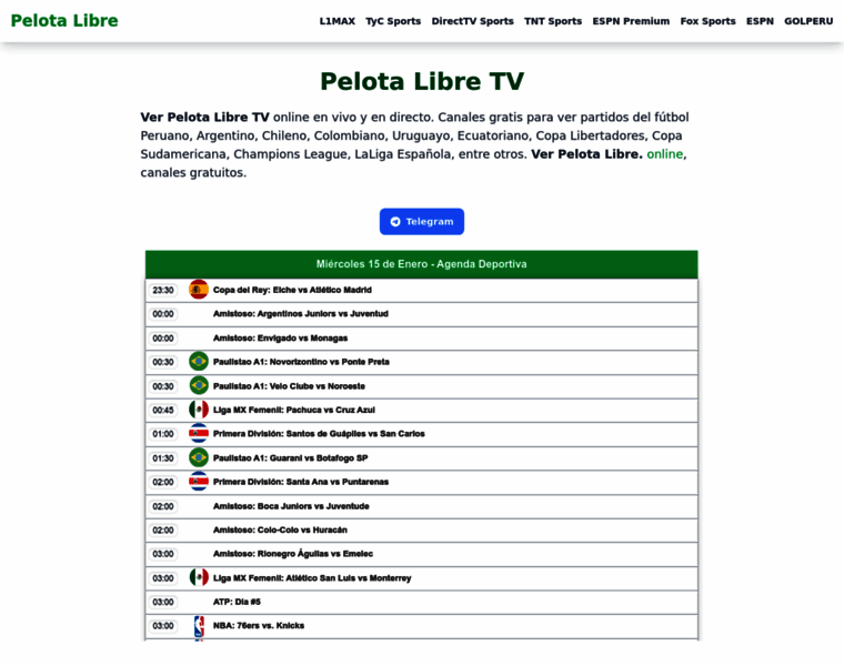 Pelotalibretv.pe thumbnail Pelotalibretv.pe thumbnail