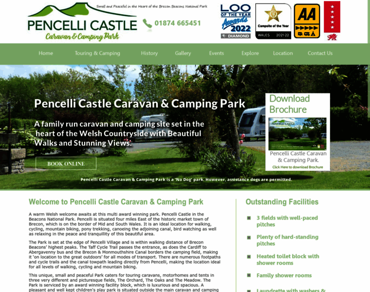 Pencelli-castle.com thumbnail