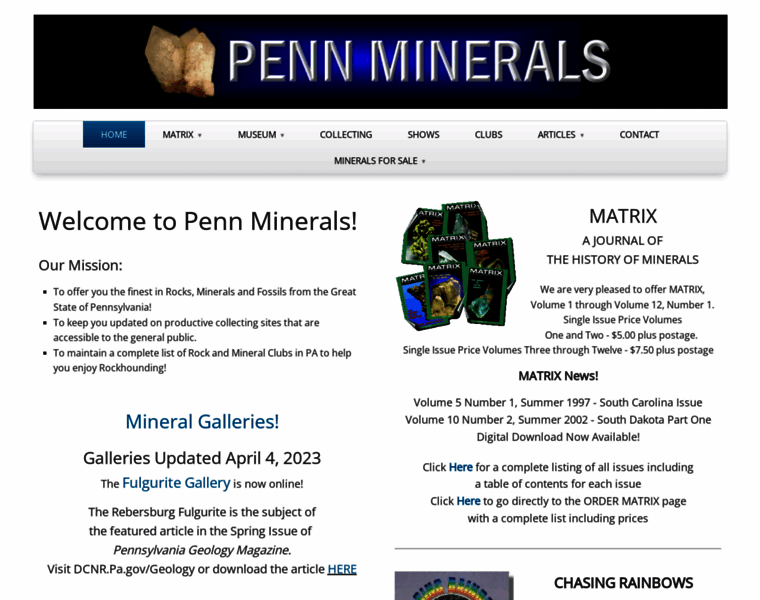 Pennminerals.com thumbnail