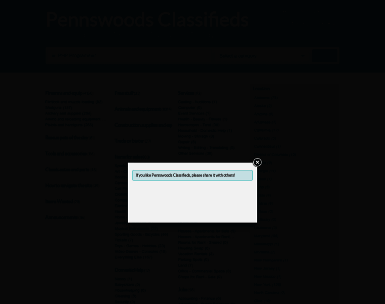Pennswoodsclassifieds.com thumbnail
