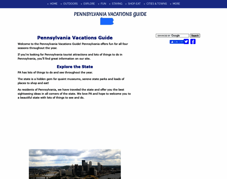 Pennsylvania-vacations-guide.com thumbnail