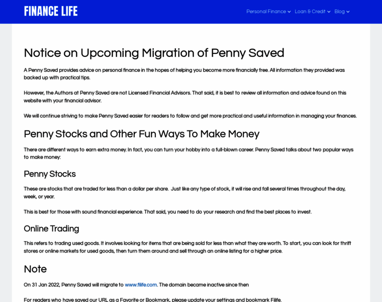 Penny-saved.com thumbnail