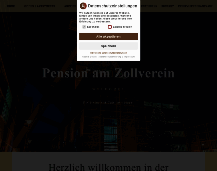 Pension-am-zollverein.de thumbnail