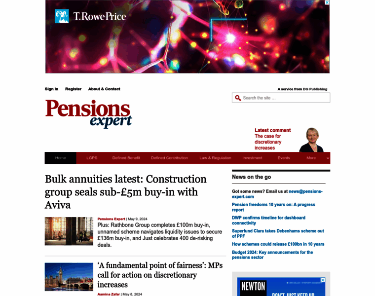 Pensions-expert.com thumbnail