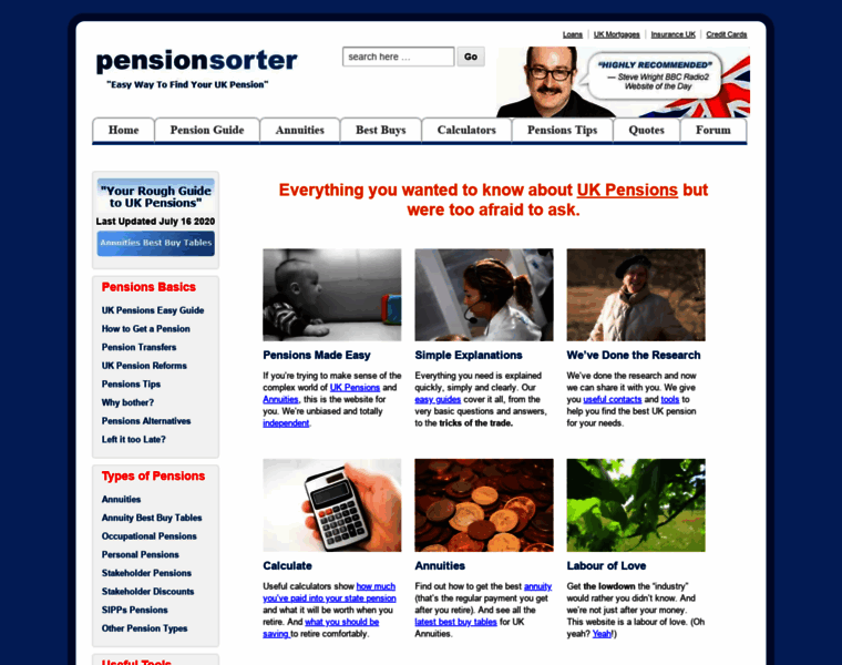 Pensionsorter.co.uk thumbnail