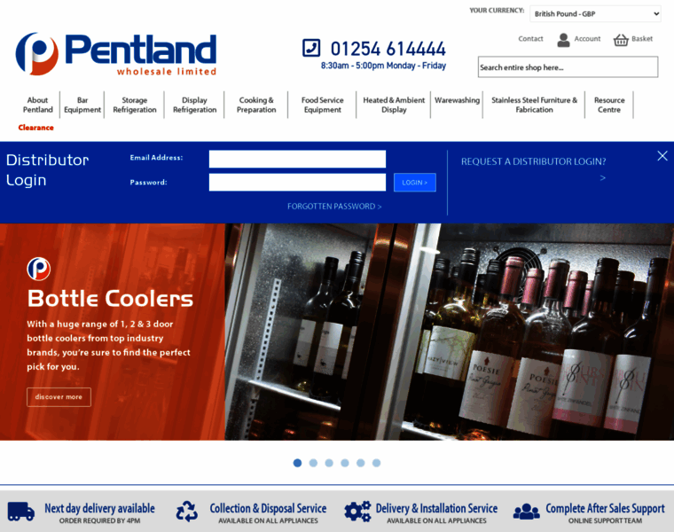 Pentlandwholesale.co.uk thumbnail