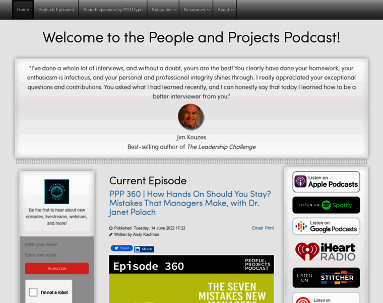Peopleandprojectspodcast.com thumbnail