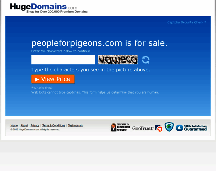 Peopleforpigeons.com thumbnail