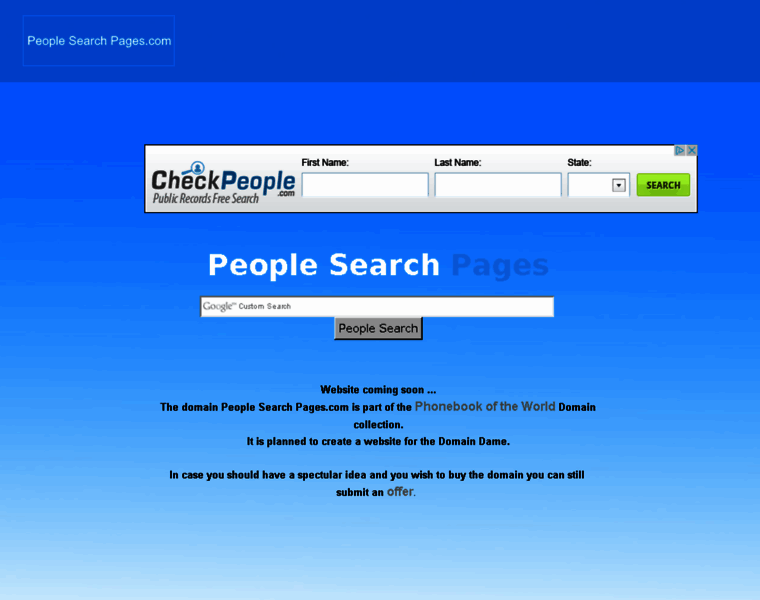 Peoplesearchpages.com thumbnail
