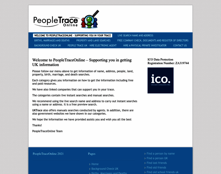 Peopletraceonline.co.uk thumbnail