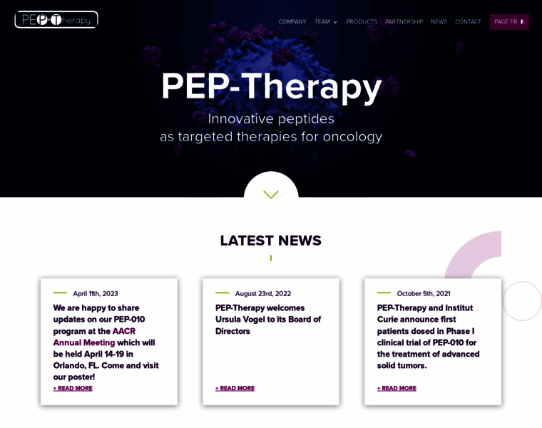 Pep-therapy.com thumbnail