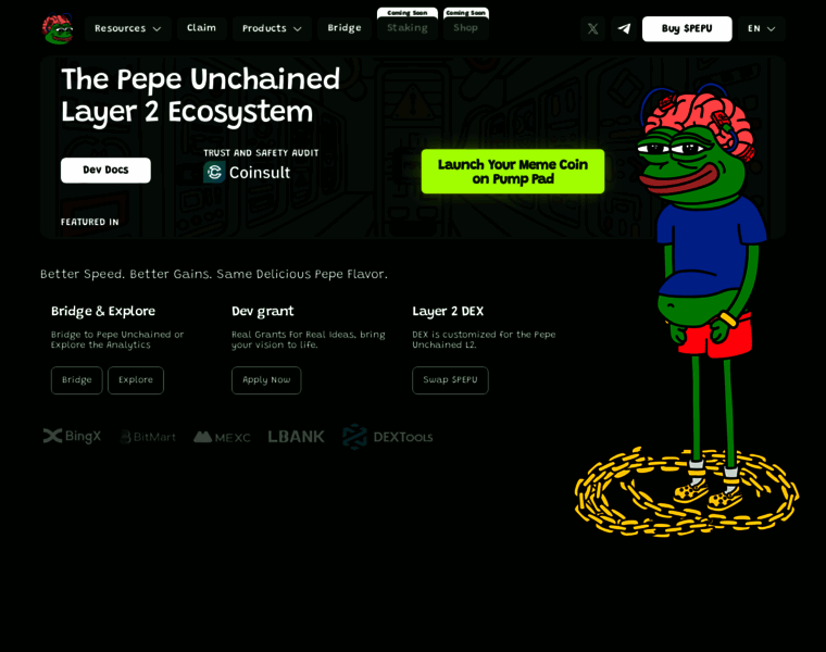 Pepeunchained.com thumbnail