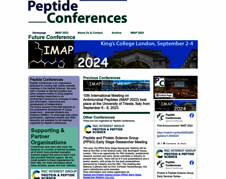 Peptideconferences.org thumbnail