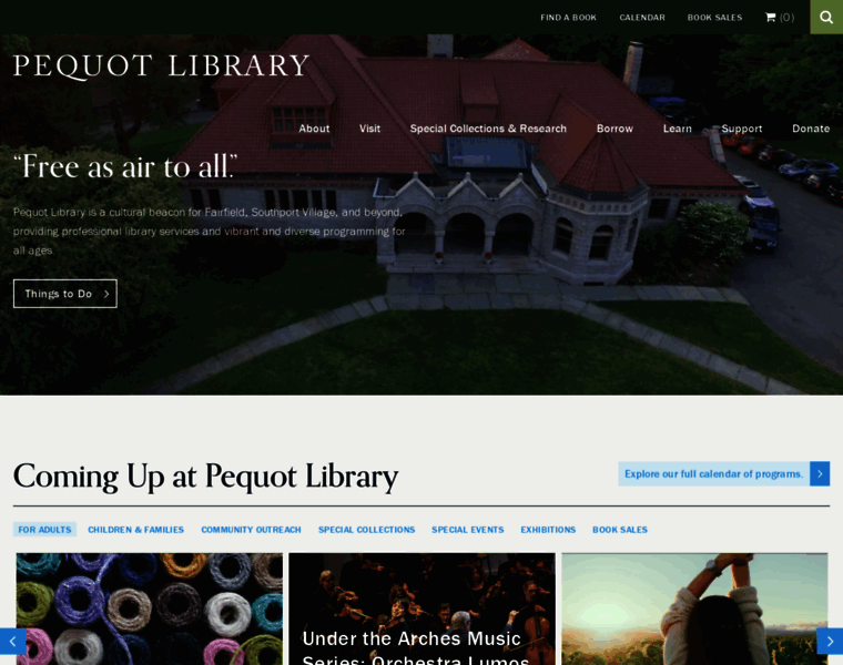 Pequotlibrary.org thumbnail