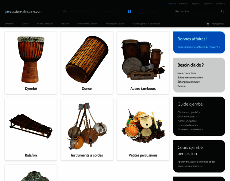 Percussion-africaine.com thumbnail