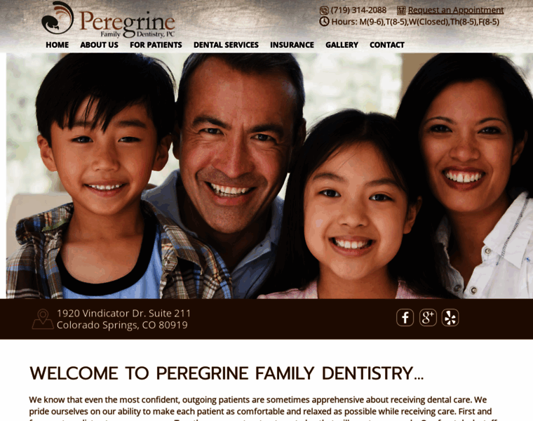 Peregrinefamilydentistry.com thumbnail