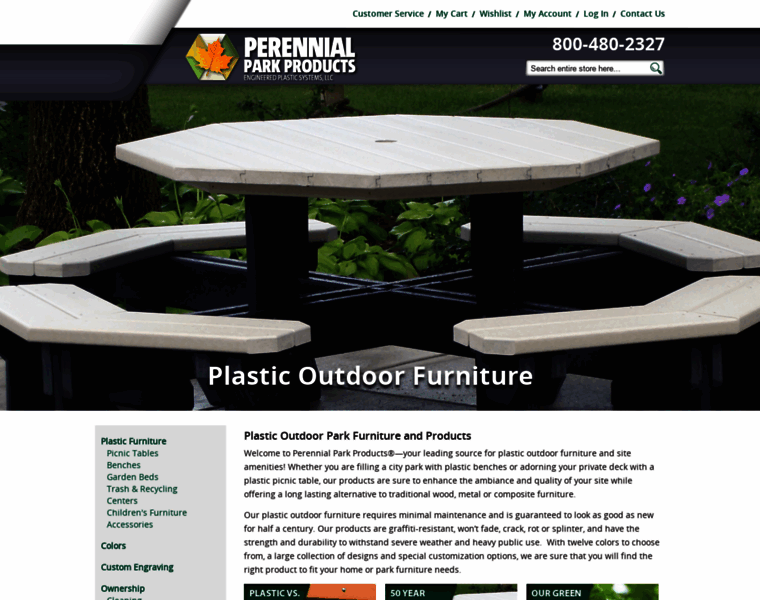 Perennialparkproducts.com thumbnail