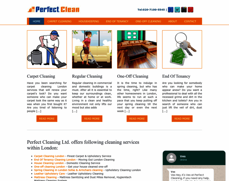 Perfectcleaning.co.uk thumbnail