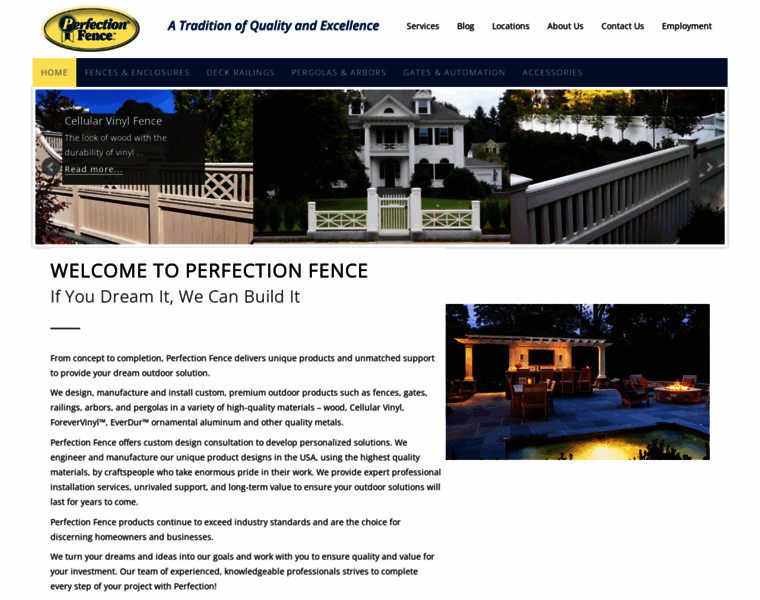 Perfectionfence.com thumbnail