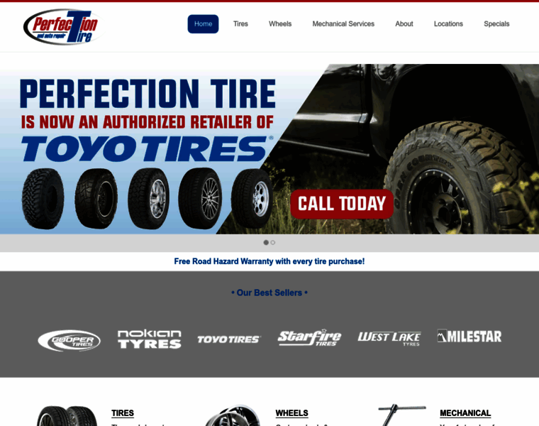 Perfectiontire.com thumbnail