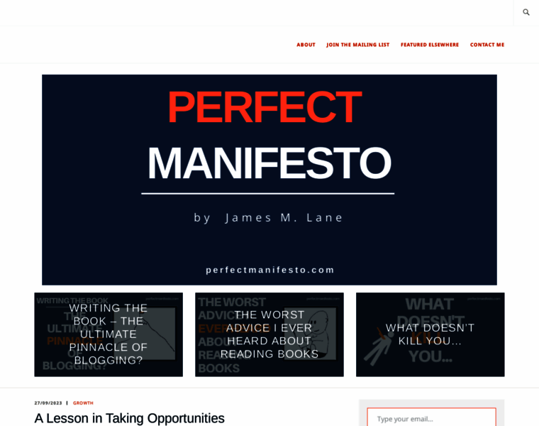 Perfectmanifesto.com thumbnail