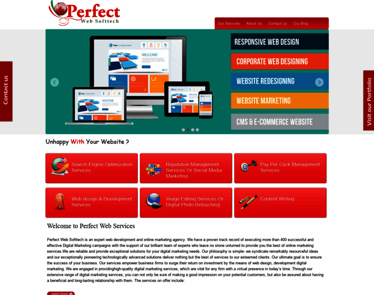 Perfectwebsiteservice.com thumbnail